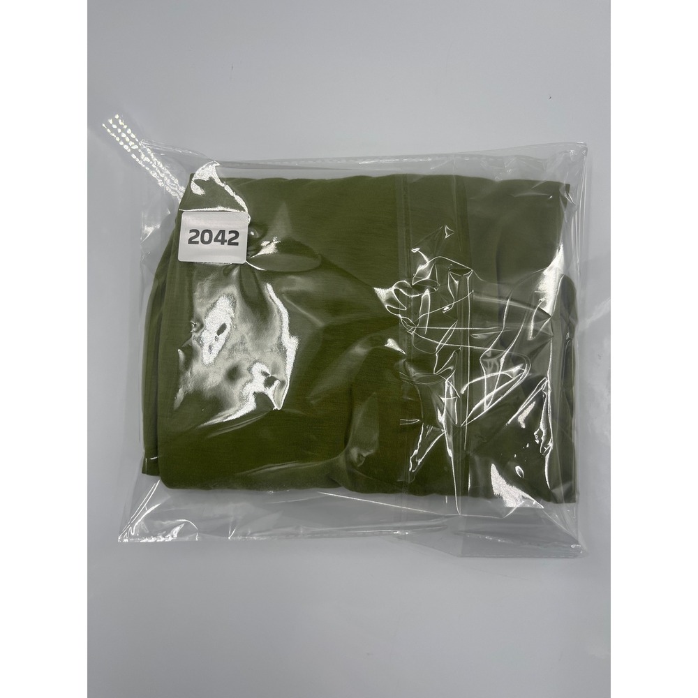 LL Bean Womens 2X Plus Olive Green Short Sleeve Polo Shirt 522335 Recycled Modal - Picture 6 of 6